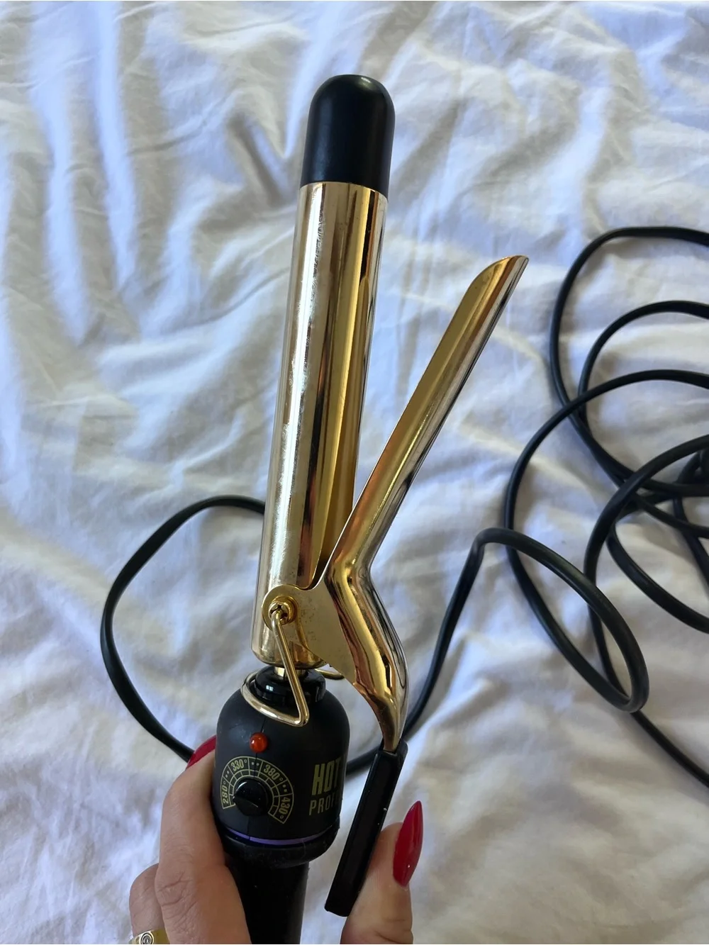 Hot Tools Gold and Black Curling Iron | Unbranded 1